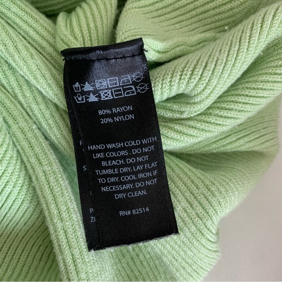 House of Harlow 1960 Green Ribbed Bodycon Maxi Dress Size Medium - Picture 13 of 13